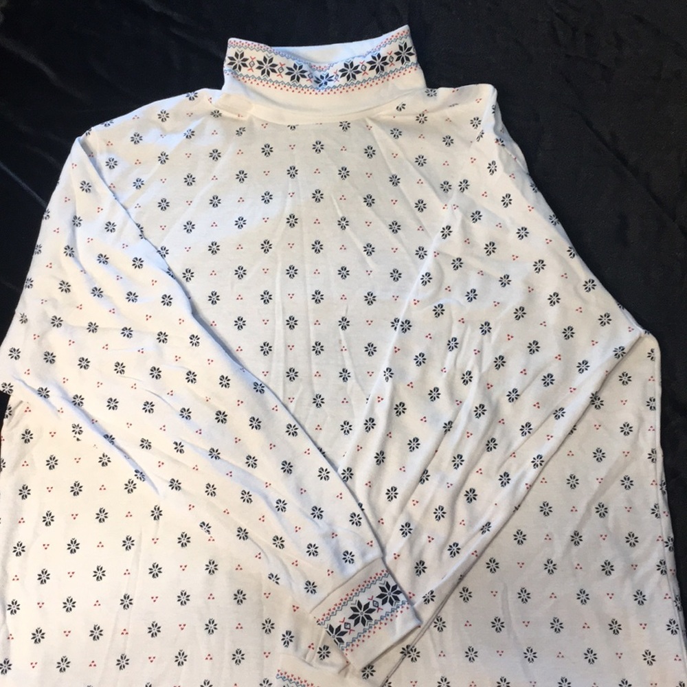 Holiday Turtle Neck Knit Top